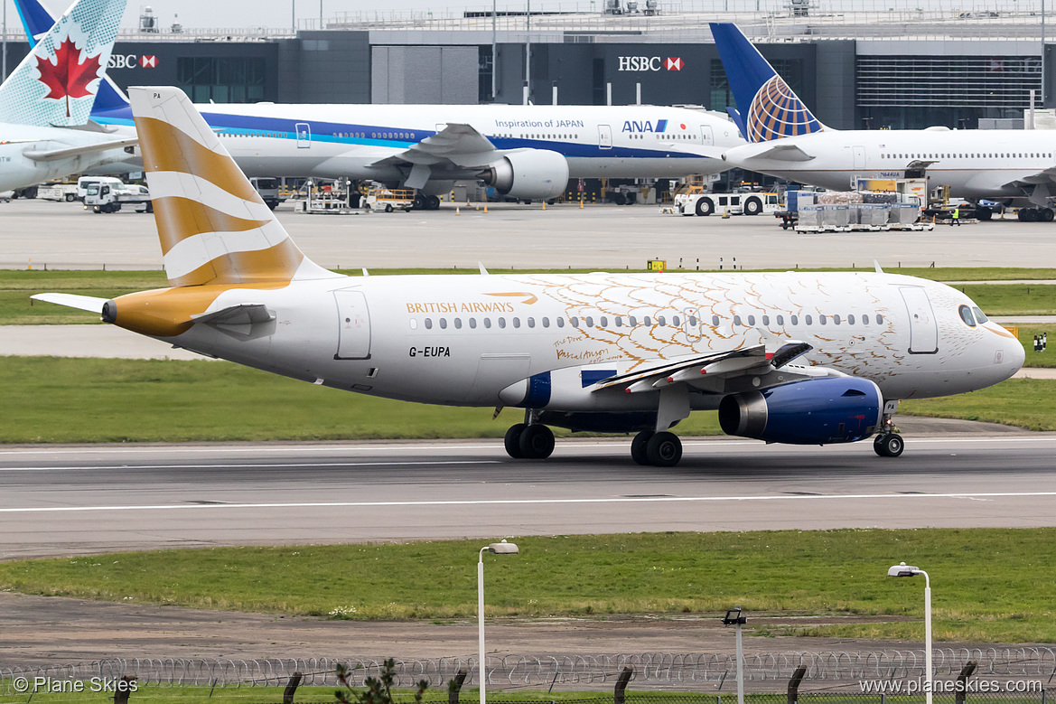 British Airways Airbus A319-100 G-EUPA at London Heathrow Airport (EGLL/LHR)