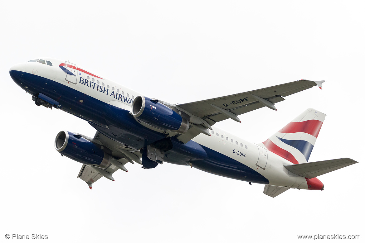 British Airways Airbus A319-100 G-EUPF at London Heathrow Airport (EGLL/LHR)