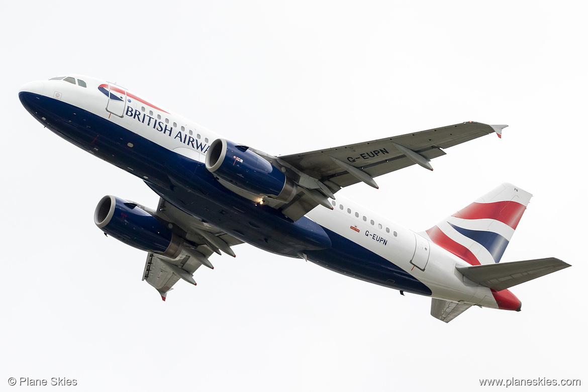 British Airways Airbus A319-100 G-EUPN at London Heathrow Airport (EGLL/LHR) British Airways Airbus A319-100 G-EUPN at London Heathrow Airport (EGLL/LHR)