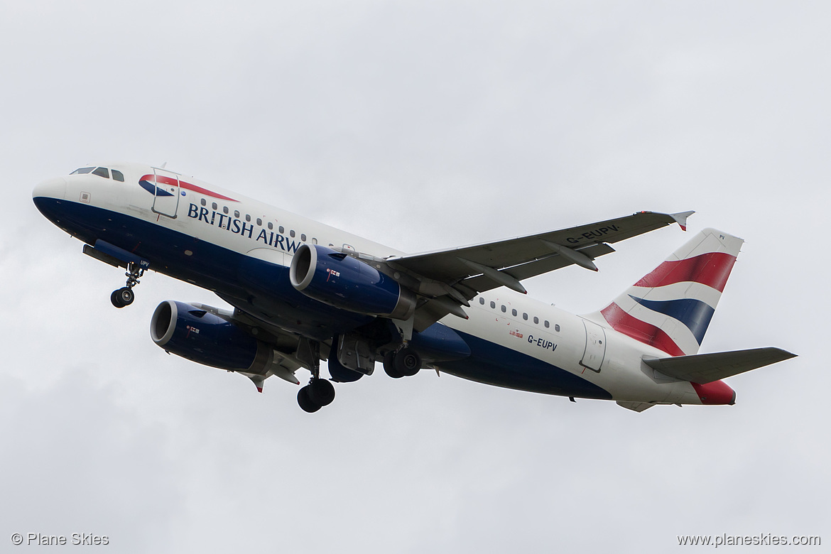 British Airways Airbus A319-100 G-EUPV at London Heathrow Airport (EGLL/LHR)