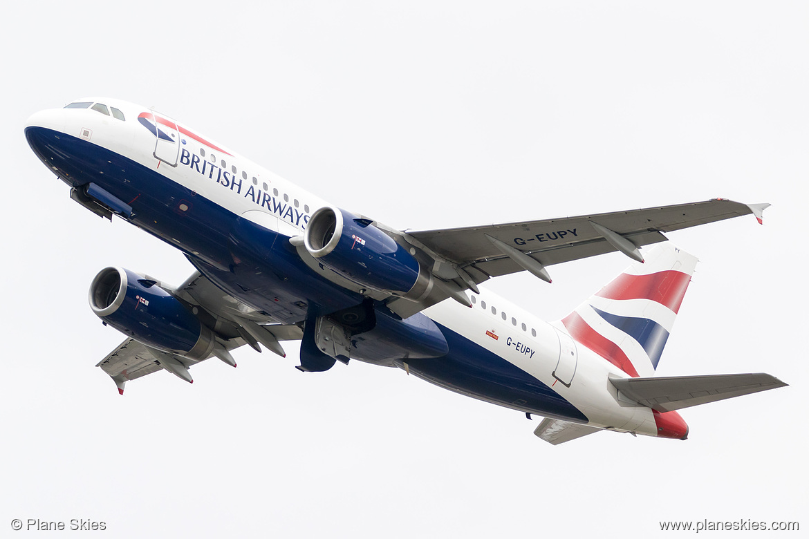 British Airways Airbus A319-100 G-EUPY at London Heathrow Airport (EGLL/LHR)