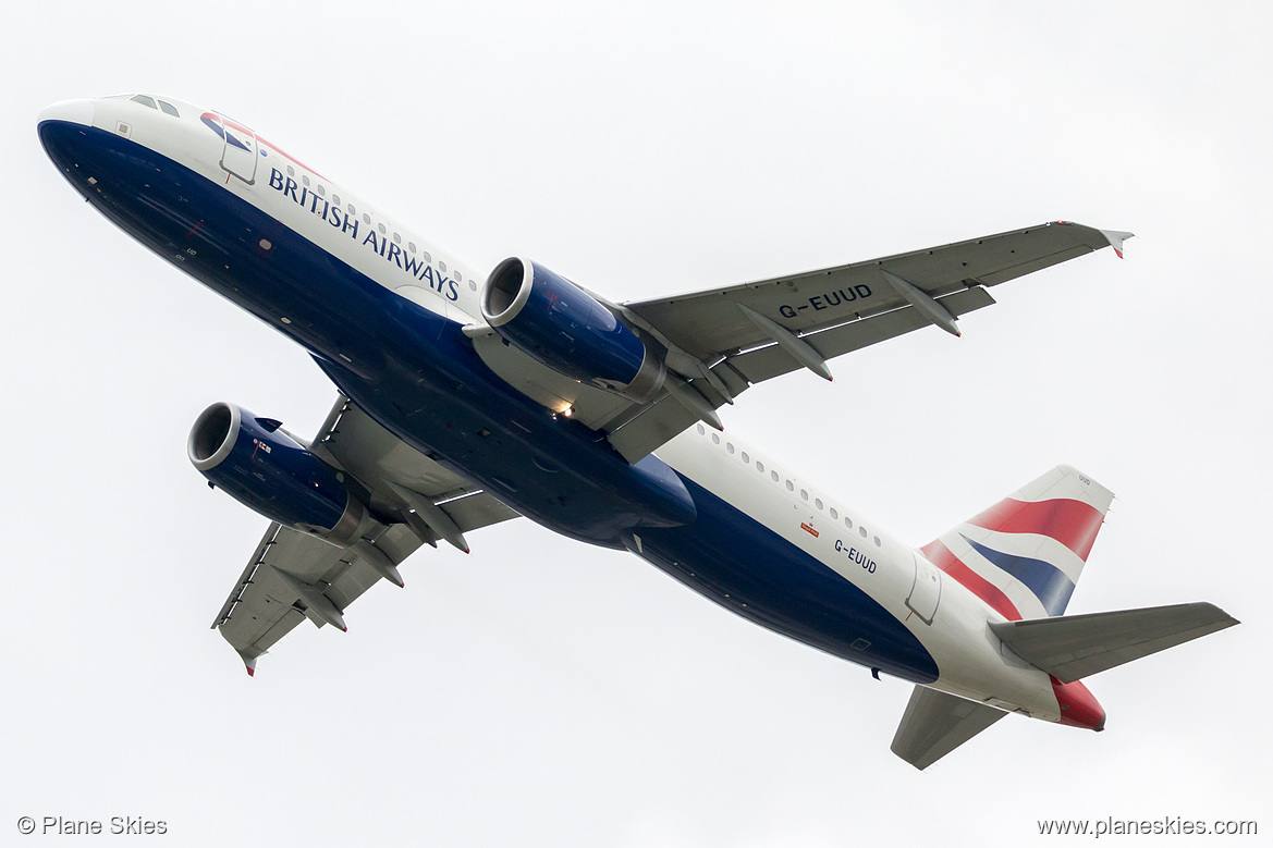 British Airways Airbus A320-200 G-EUUD at London Heathrow Airport (EGLL/LHR) British Airways Airbus A320-200 G-EUUD at London Heathrow Airport (EGLL/LHR)