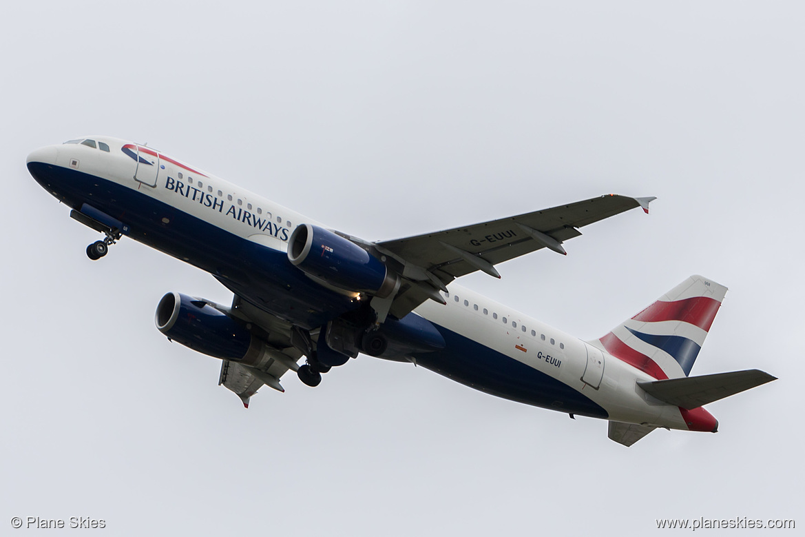 British Airways Airbus A320-200 G-EUUI at London Heathrow Airport (EGLL/LHR)