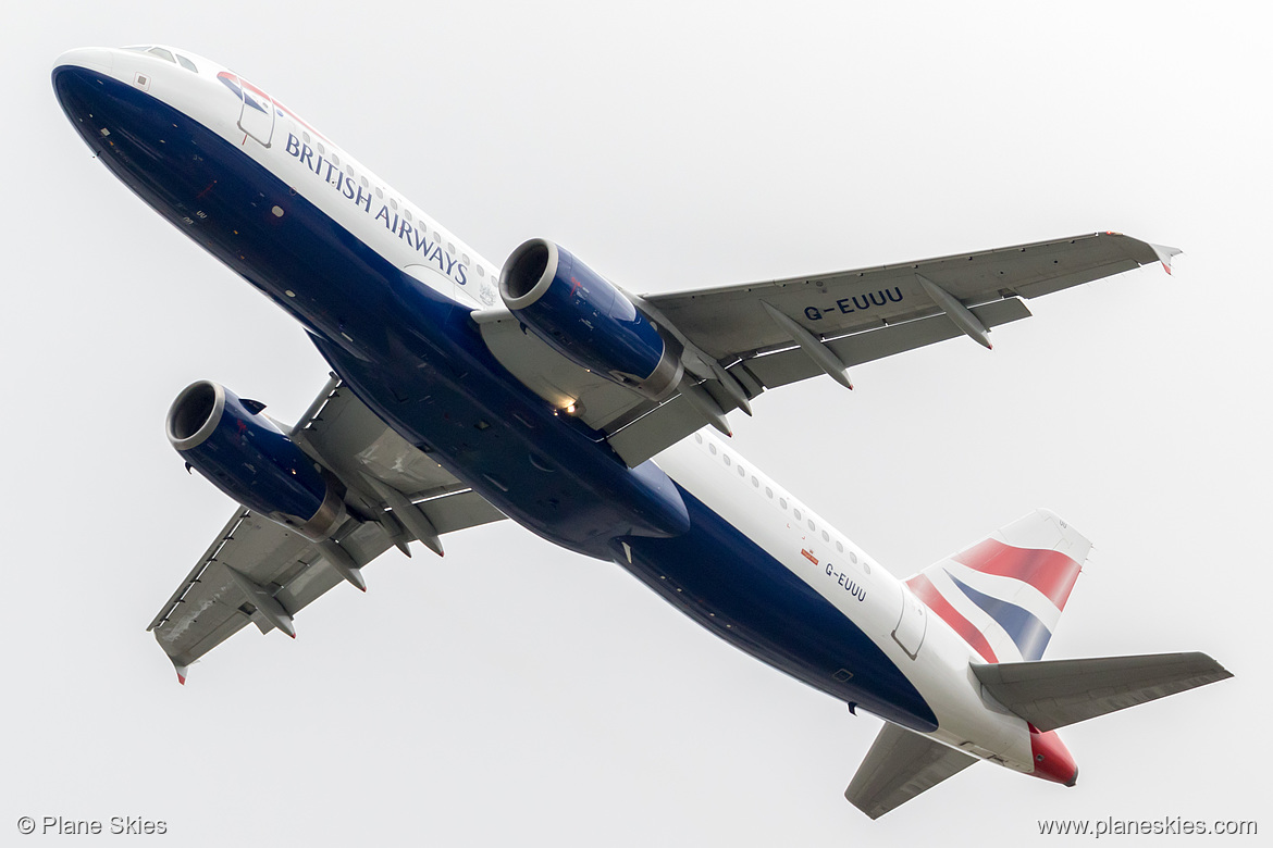 British Airways Airbus A320-200 G-EUUU at London Heathrow Airport (EGLL/LHR) British Airways Airbus A320-200 G-EUUU at London Heathrow Airport (EGLL/LHR)
