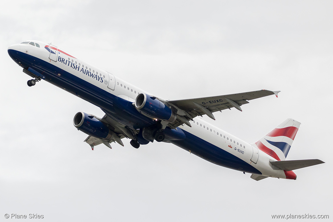 British Airways Airbus A321-200 G-EUXC at London Heathrow Airport (EGLL/LHR)