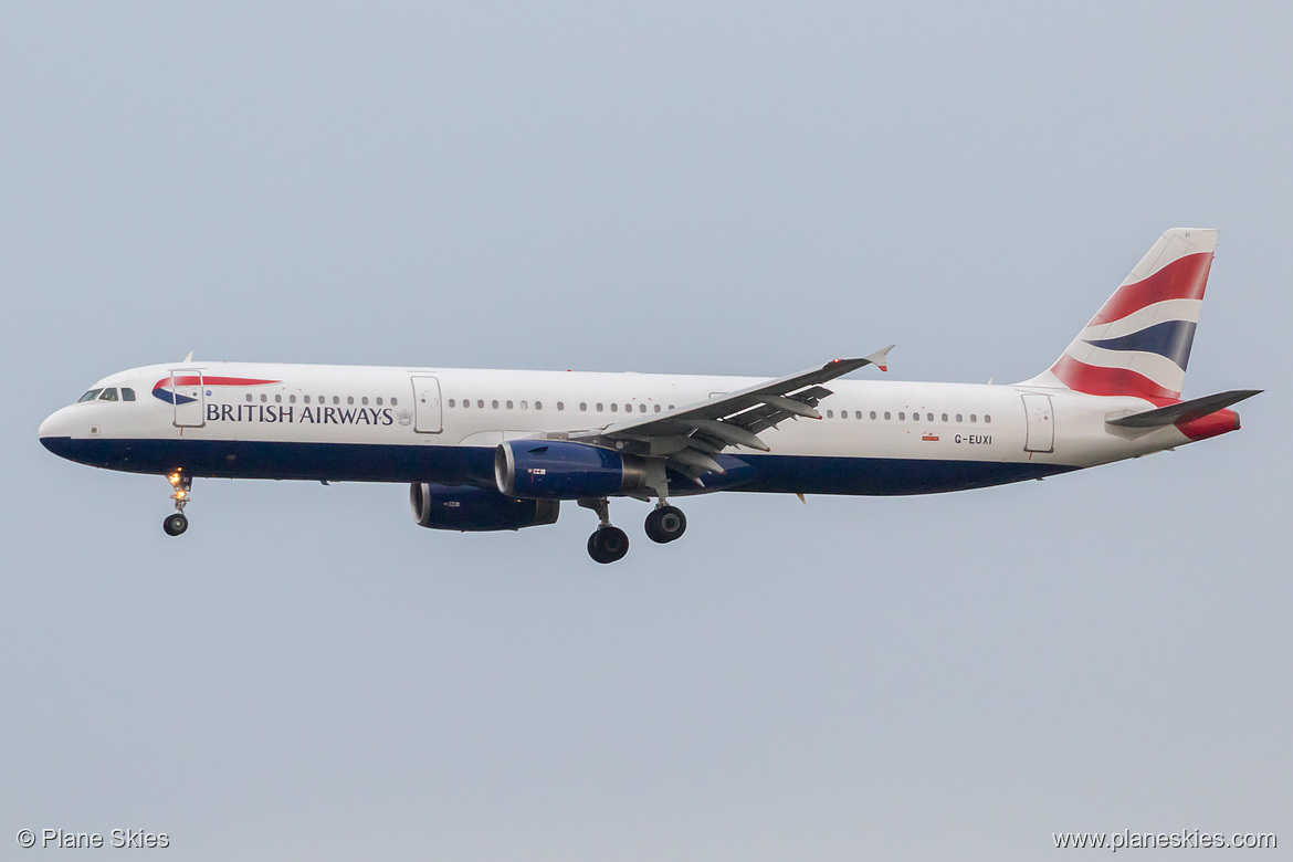 British Airways Airbus A321-200 G-EUXI at London Heathrow Airport (EGLL/LHR)