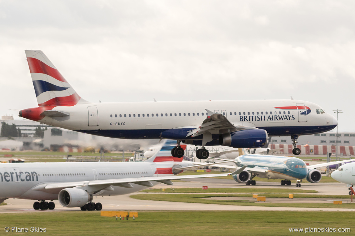 British Airways Airbus A320-200 G-EUYG at London Heathrow Airport (EGLL/LHR)