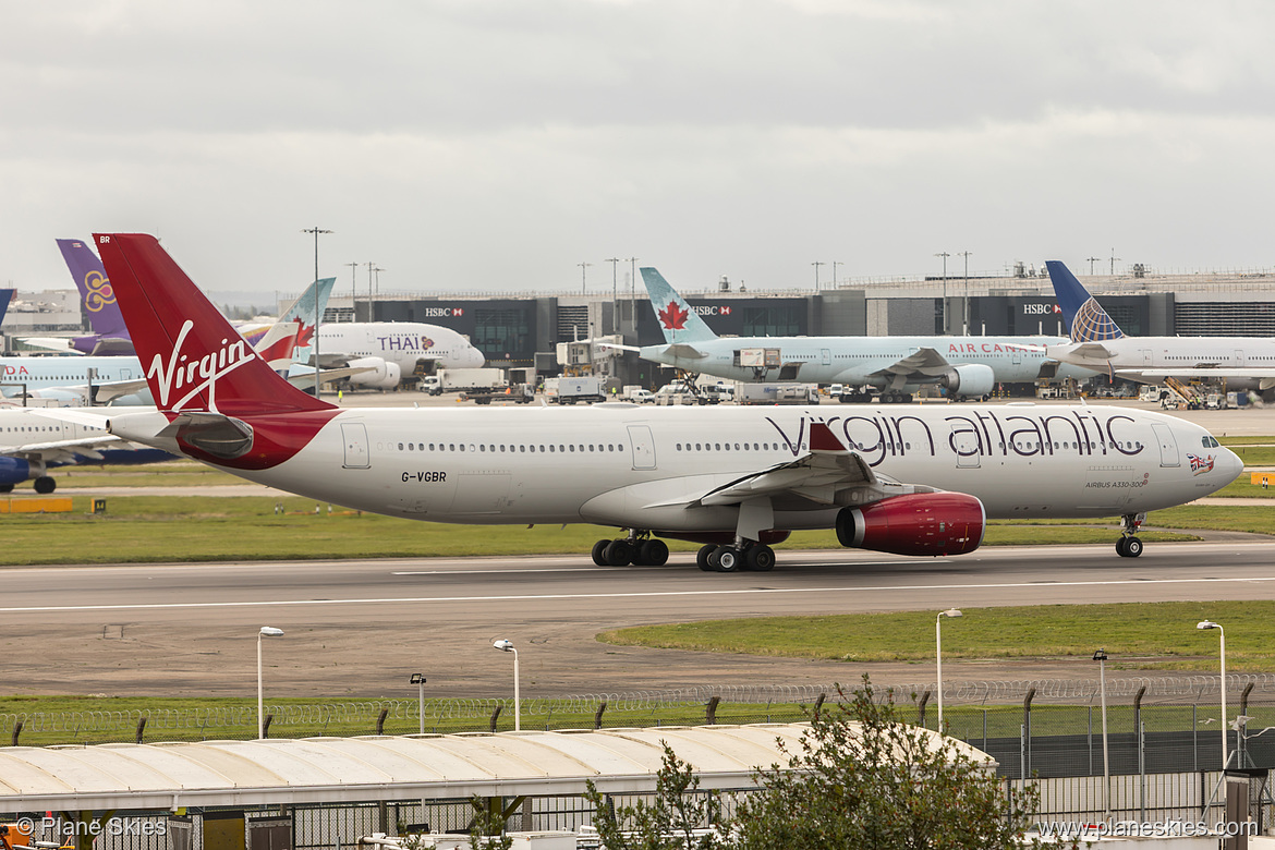 Virgin Atlantic Airbus A330-300 G-VGBR at London Heathrow Airport (EGLL/LHR) Virgin Atlantic Airbus A330-300 G-VGBR at London Heathrow Airport (EGLL/LHR)