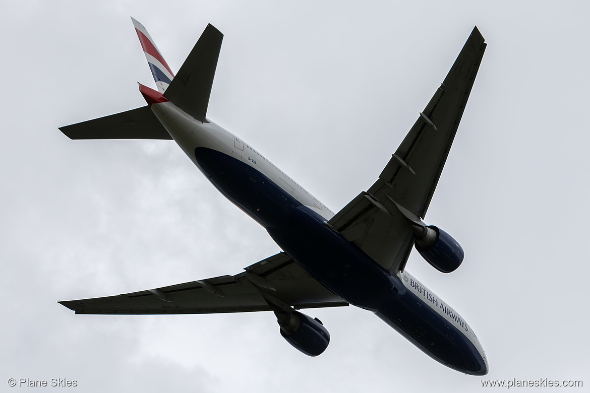 British Airways Boeing 777-200ER G-VIIE at London Heathrow Airport (EGLL/LHR)