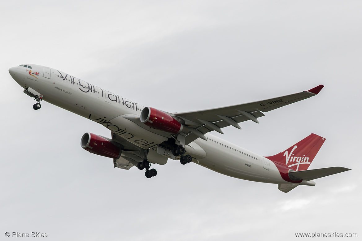 Virgin Atlantic Airbus A330-300 G-VINE at London Heathrow Airport (EGLL/LHR)