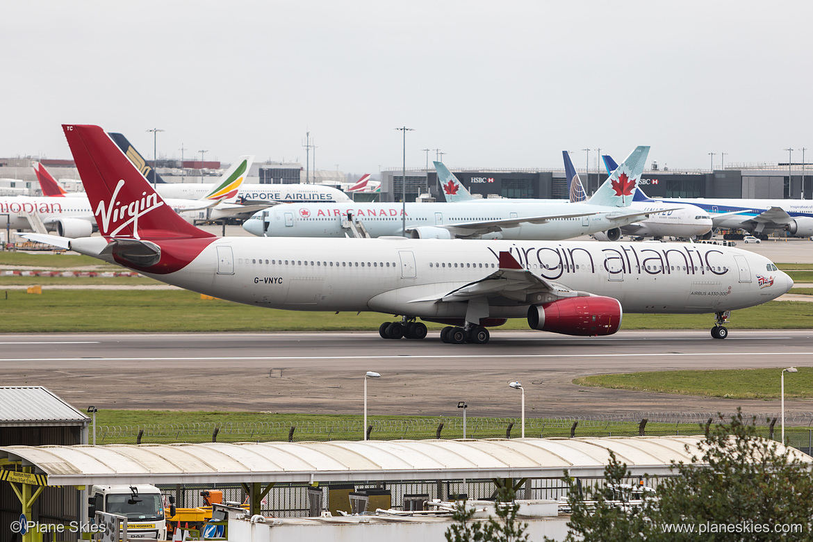 Virgin Atlantic Airbus A330-300 G-VNYC at London Heathrow Airport (EGLL/LHR) Virgin Atlantic Airbus A330-300 G-VNYC at London Heathrow Airport (EGLL/LHR)