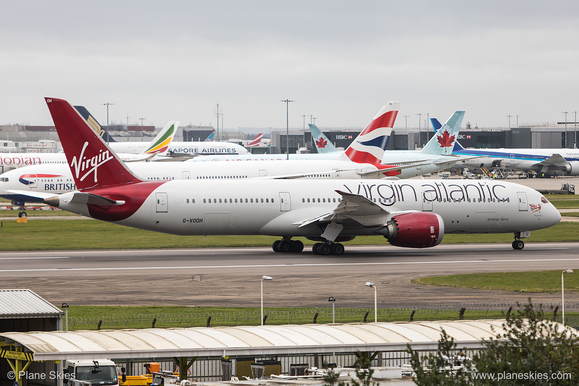 Virgin Atlantic Boeing 787-9 G-VOOH at London Heathrow Airport (EGLL/LHR)