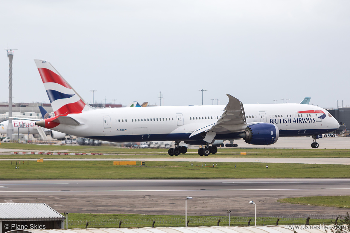 British Airways Boeing 787-9 G-ZBKN at London Heathrow Airport (EGLL/LHR)