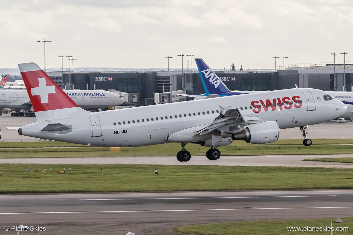 Swiss International Air Lines Airbus A320-200 HB-JLP at London Heathrow Airport (EGLL/LHR) Swiss International Air Lines Airbus A320-200 HB-JLP at London Heathrow Airport (EGLL/LHR)