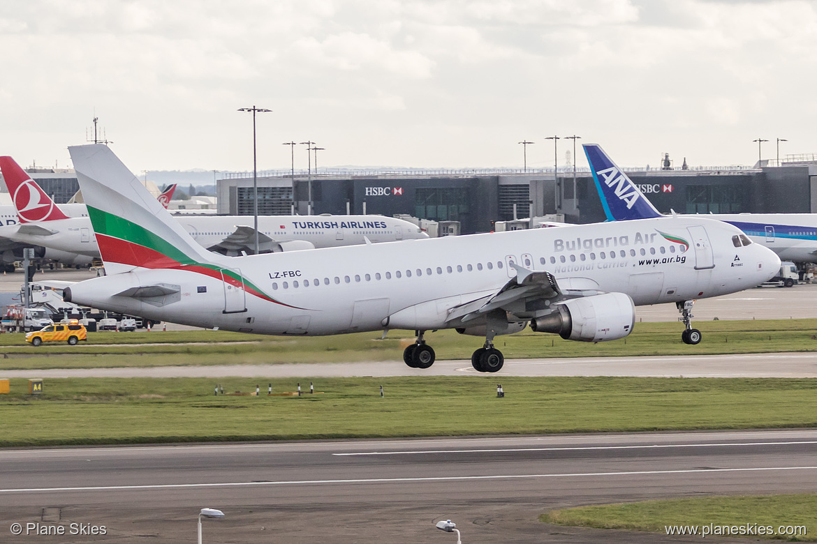 Bulgaria Air Airbus A320-200 LZ-FBC at London Heathrow Airport (EGLL/LHR) Bulgaria Air Airbus A320-200 LZ-FBC at London Heathrow Airport (EGLL/LHR)