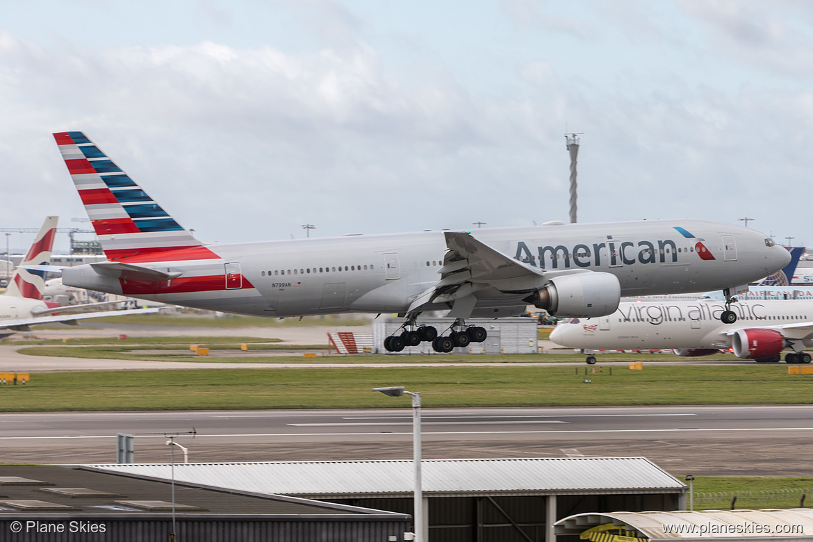 American Airlines Boeing 777-200ER N799AN at London Heathrow Airport (EGLL/LHR)