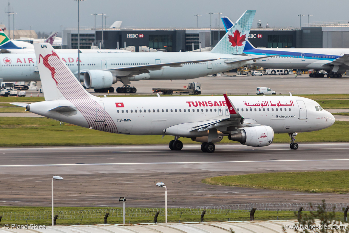 Tunisair Airbus A320-200 TS-IMW at London Heathrow Airport (EGLL/LHR)