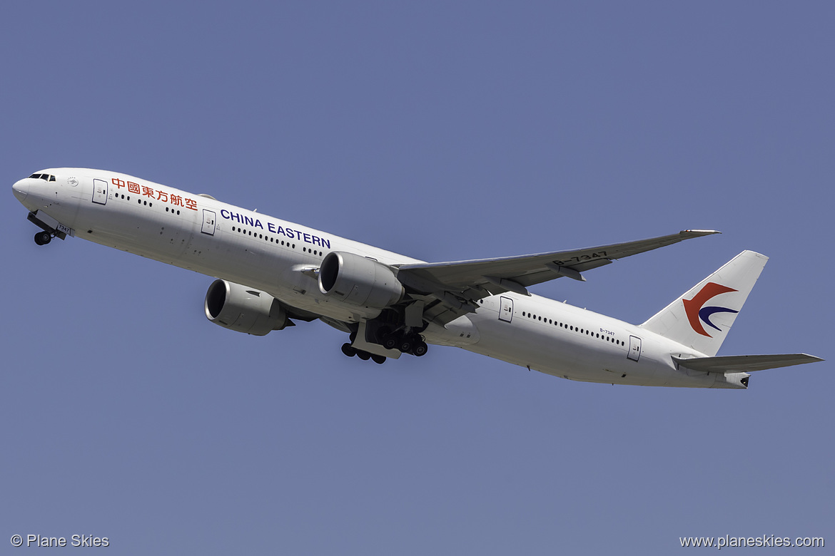 China Eastern Airlines Boeing 777-300ER B-7347 at San Francisco International Airport (KSFO/SFO)