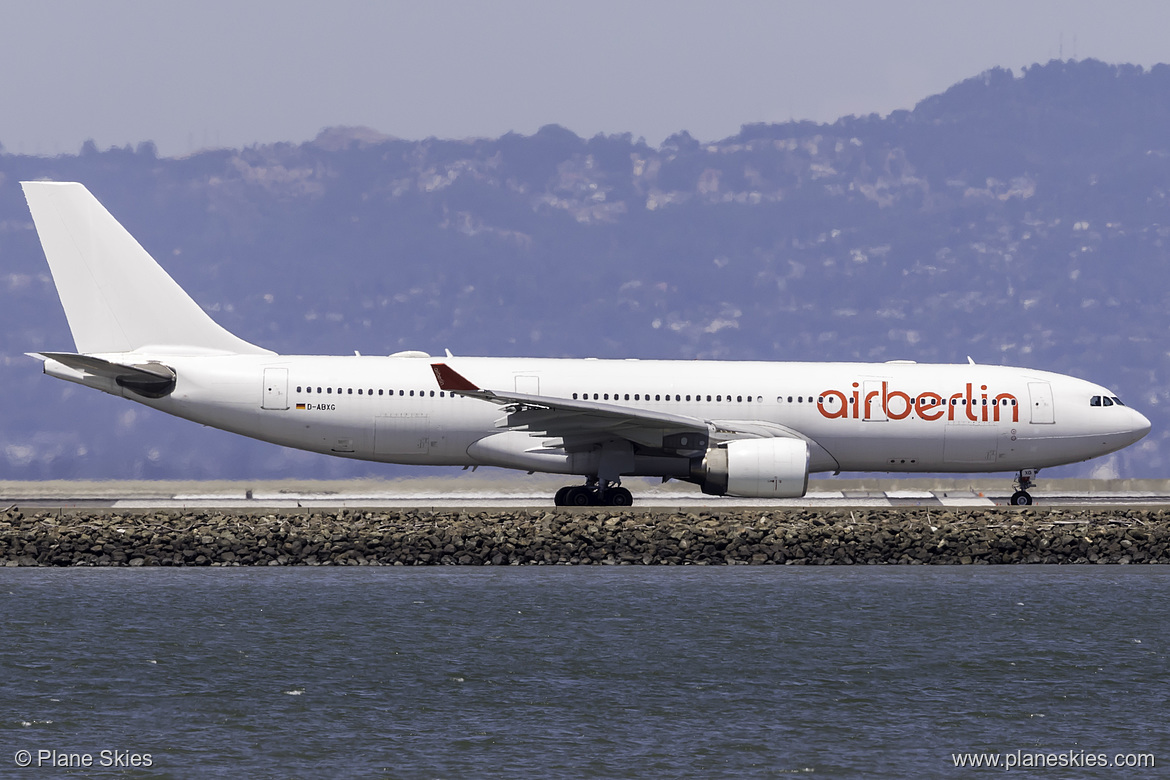 Air Berlin Airbus A330-200 D-ABXG at San Francisco International Airport (KSFO/SFO)