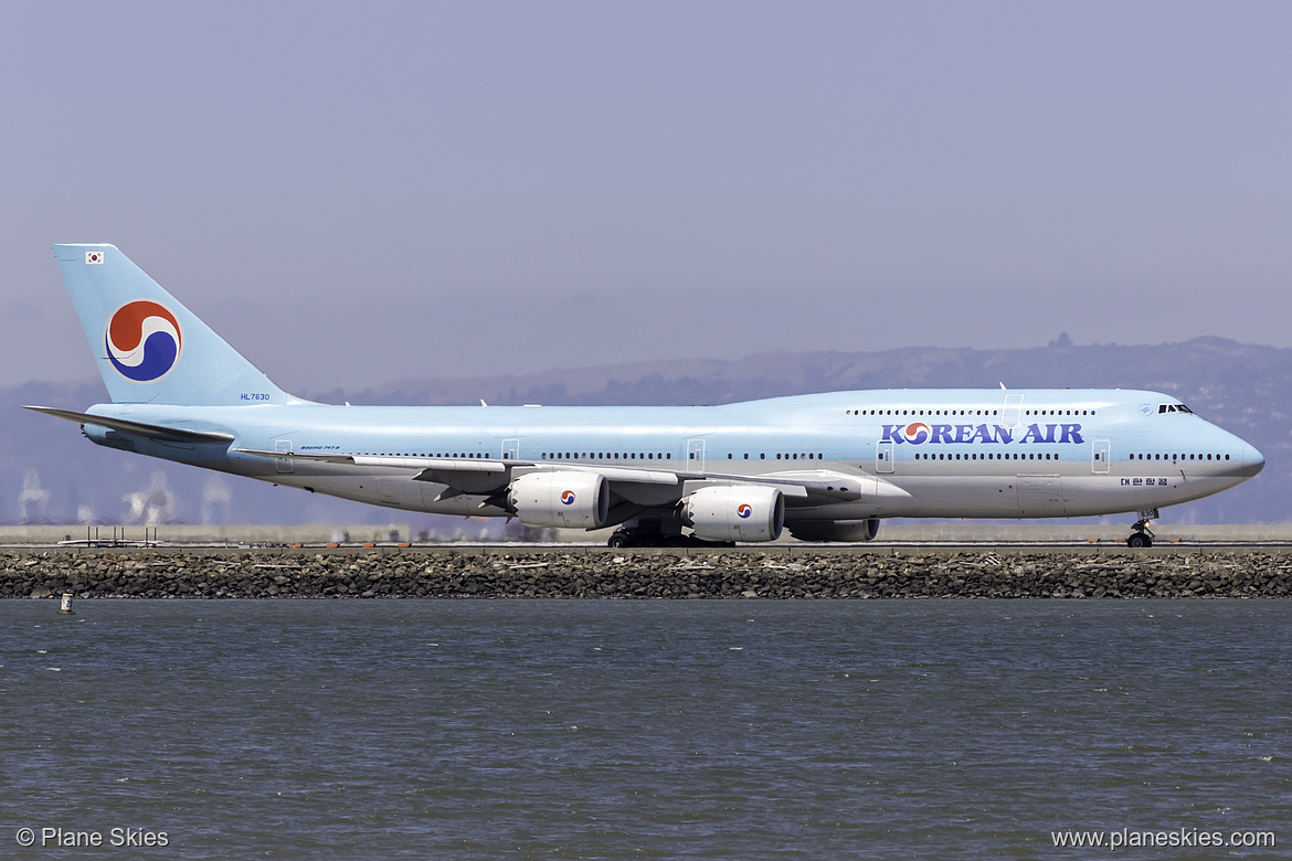 Korean Air Boeing 747-8i HL7630 at San Francisco International Airport (KSFO/SFO) Korean Air Boeing 747-8i HL7630 at San Francisco International Airport (KSFO/SFO)