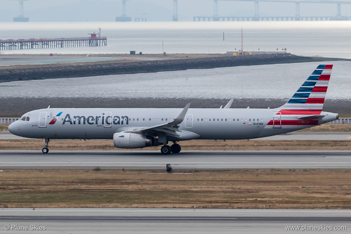 American Airlines Airbus A321-200 N141NN at San Francisco International Airport (KSFO/SFO) American Airlines Airbus A321-200 N141NN at San Francisco International Airport (KSFO/SFO)