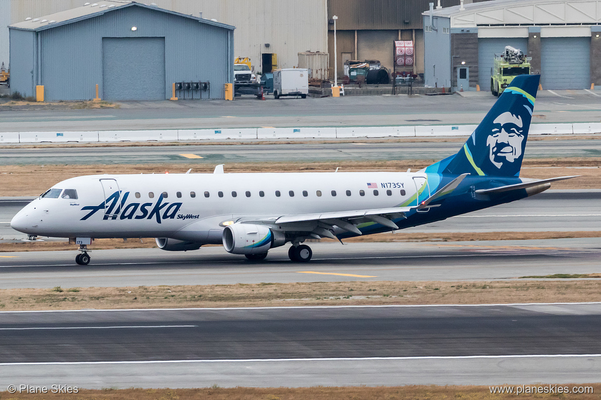 SkyWest Airlines Embraer ERJ-175 N173SY at San Francisco International Airport (KSFO/SFO)