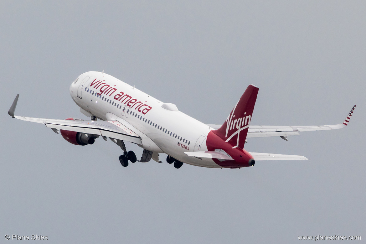 Virgin America Airbus A320-200 N282VA at San Francisco International Airport (KSFO/SFO)