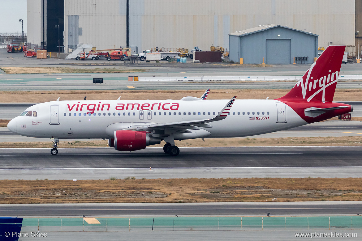 Virgin America Airbus A320-200 N285VA at San Francisco International Airport (KSFO/SFO) Virgin America Airbus A320-200 N285VA at San Francisco International Airport (KSFO/SFO)
