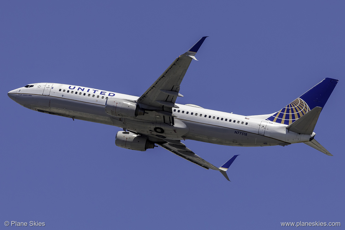 United Airlines Boeing 737-800 N77518 at San Francisco International Airport (KSFO/SFO)