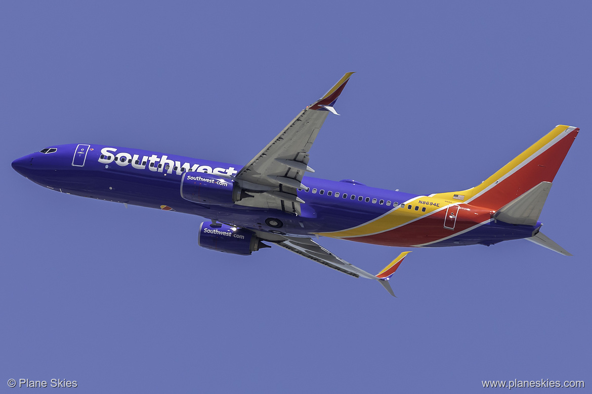 Southwest Airlines Boeing 737-800 N8694E at San Francisco International Airport (KSFO/SFO) Southwest Airlines Boeing 737-800 N8694E at San Francisco International Airport (KSFO/SFO)