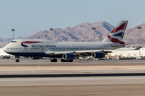 British Airways Boeing 747-400 G-BNLY at McCarran International Airport (KLAS/LAS)