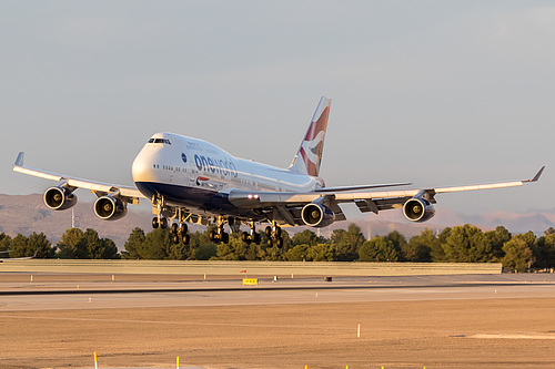 British Airways Boeing 747-400 G-CIVC at McCarran International Airport (KLAS/LAS) British Airways Boeing 747-400 G-CIVC at McCarran International Airport (KLAS/LAS)