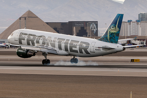 Frontier Airlines Airbus A320-200 N210FR at McCarran International Airport (KLAS/LAS) Frontier Airlines Airbus A320-200 N210FR at McCarran International Airport (KLAS/LAS)
