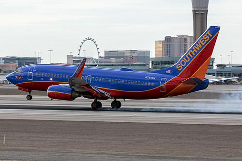 Southwest Airlines Boeing 737-700 N281WN at McCarran International Airport (KLAS/LAS) Southwest Airlines Boeing 737-700 N281WN at McCarran International Airport (KLAS/LAS)