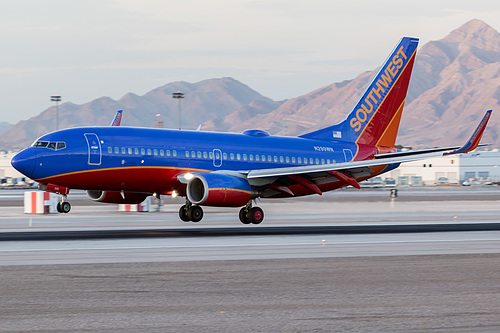 Southwest Airlines Boeing 737-700 N299WN at McCarran International Airport (KLAS/LAS) Southwest Airlines Boeing 737-700 N299WN at McCarran International Airport (KLAS/LAS)