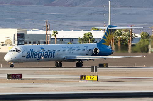 Allegiant Air McDonnell Douglas MD-83 N406NV at McCarran International Airport (KLAS/LAS) Allegiant Air McDonnell Douglas MD-83 N406NV at McCarran International Airport (KLAS/LAS)