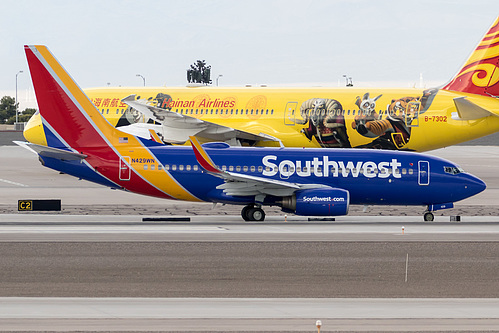 Southwest Airlines Boeing 737-700 N429WN at McCarran International Airport (KLAS/LAS) Southwest Airlines Boeing 737-700 N429WN at McCarran International Airport (KLAS/LAS)