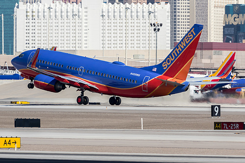 Southwest Airlines Boeing 737-700 N469WN at McCarran International Airport (KLAS/LAS) Southwest Airlines Boeing 737-700 N469WN at McCarran International Airport (KLAS/LAS)