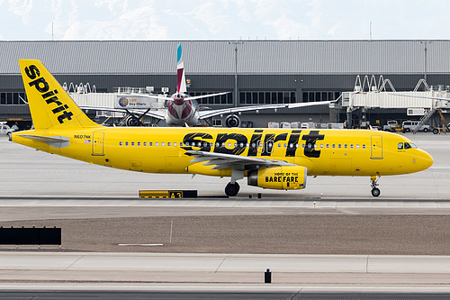 Spirit Airlines Airbus A320-200 N607NK at McCarran International Airport (KLAS/LAS) Spirit Airlines Airbus A320-200 N607NK at McCarran International Airport (KLAS/LAS)