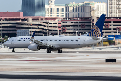 United Airlines Boeing 737-900ER N62889 at McCarran International Airport (KLAS/LAS) United Airlines Boeing 737-900ER N62889 at McCarran International Airport (KLAS/LAS)