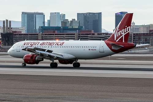 Virgin America Airbus A320-200 N631VA at McCarran International Airport (KLAS/LAS)