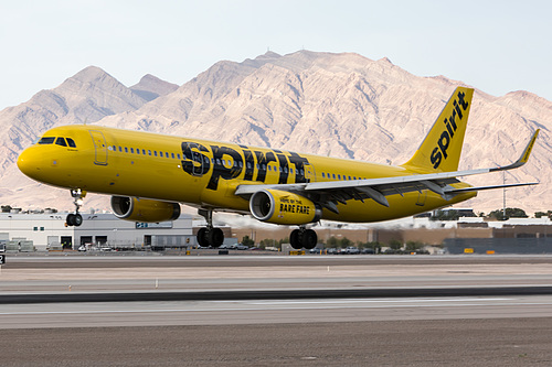 Spirit Airlines Airbus A321-200 N668NK at McCarran International Airport (KLAS/LAS)