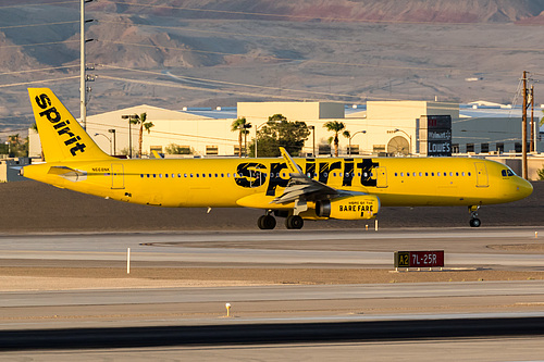 Spirit Airlines Airbus A321-200 N668NK at McCarran International Airport (KLAS/LAS)