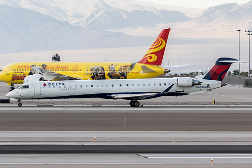 SkyWest Airlines Canadair CRJ-900 N693CA at McCarran International Airport (KLAS/LAS) SkyWest Airlines Canadair CRJ-900 N693CA at McCarran International Airport (KLAS/LAS)