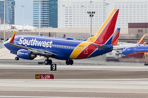 Southwest Airlines Boeing 737-700 N757LV at McCarran International Airport (KLAS/LAS) Southwest Airlines Boeing 737-700 N757LV at McCarran International Airport (KLAS/LAS)
