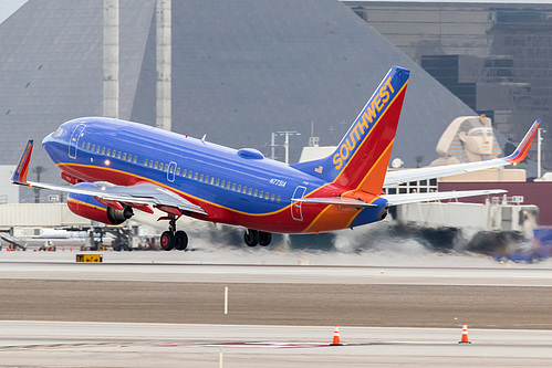 Southwest Airlines Boeing 737-700 N7751A at McCarran International Airport (KLAS/LAS) Southwest Airlines Boeing 737-700 N7751A at McCarran International Airport (KLAS/LAS)