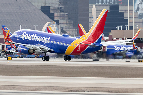 Southwest Airlines Boeing 737-700 N7821L at McCarran International Airport (KLAS/LAS) Southwest Airlines Boeing 737-700 N7821L at McCarran International Airport (KLAS/LAS)