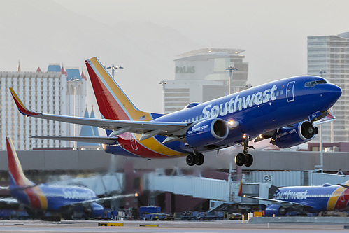 Southwest Airlines Boeing 737-700 N7823A at McCarran International Airport (KLAS/LAS) Southwest Airlines Boeing 737-700 N7823A at McCarran International Airport (KLAS/LAS)