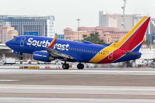 Southwest Airlines Boeing 737-700 N7841A at McCarran International Airport (KLAS/LAS) Southwest Airlines Boeing 737-700 N7841A at McCarran International Airport (KLAS/LAS)