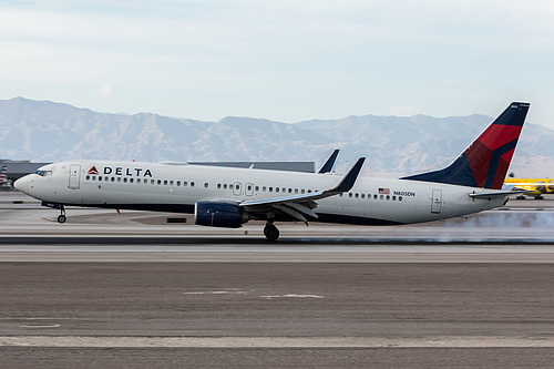 Delta Air Lines Boeing 737-900ER N805DN at McCarran International Airport (KLAS/LAS) Delta Air Lines Boeing 737-900ER N805DN at McCarran International Airport (KLAS/LAS)